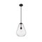 Z-Lite Ayra Pendant, 1-Light, 12 In.W x 16.75 In.H, Matte Black/Clear 488P12-MB - alternate 2